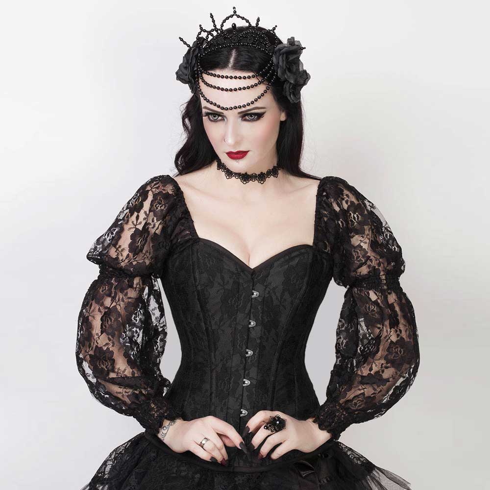Attitude Corsets - Safíriël Vollbrust Korsett - Schwarz